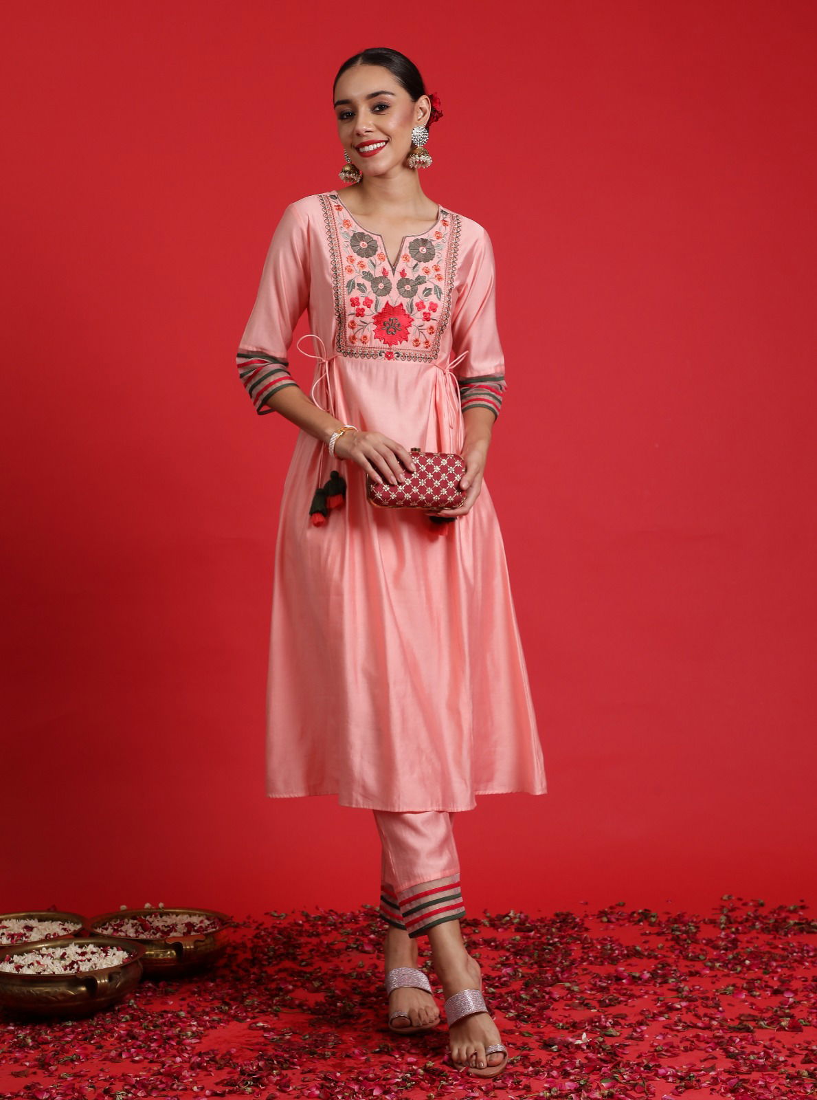 Indo Era 2404 Embroidery Kurti With Bottom Wholesale Market in Surat
